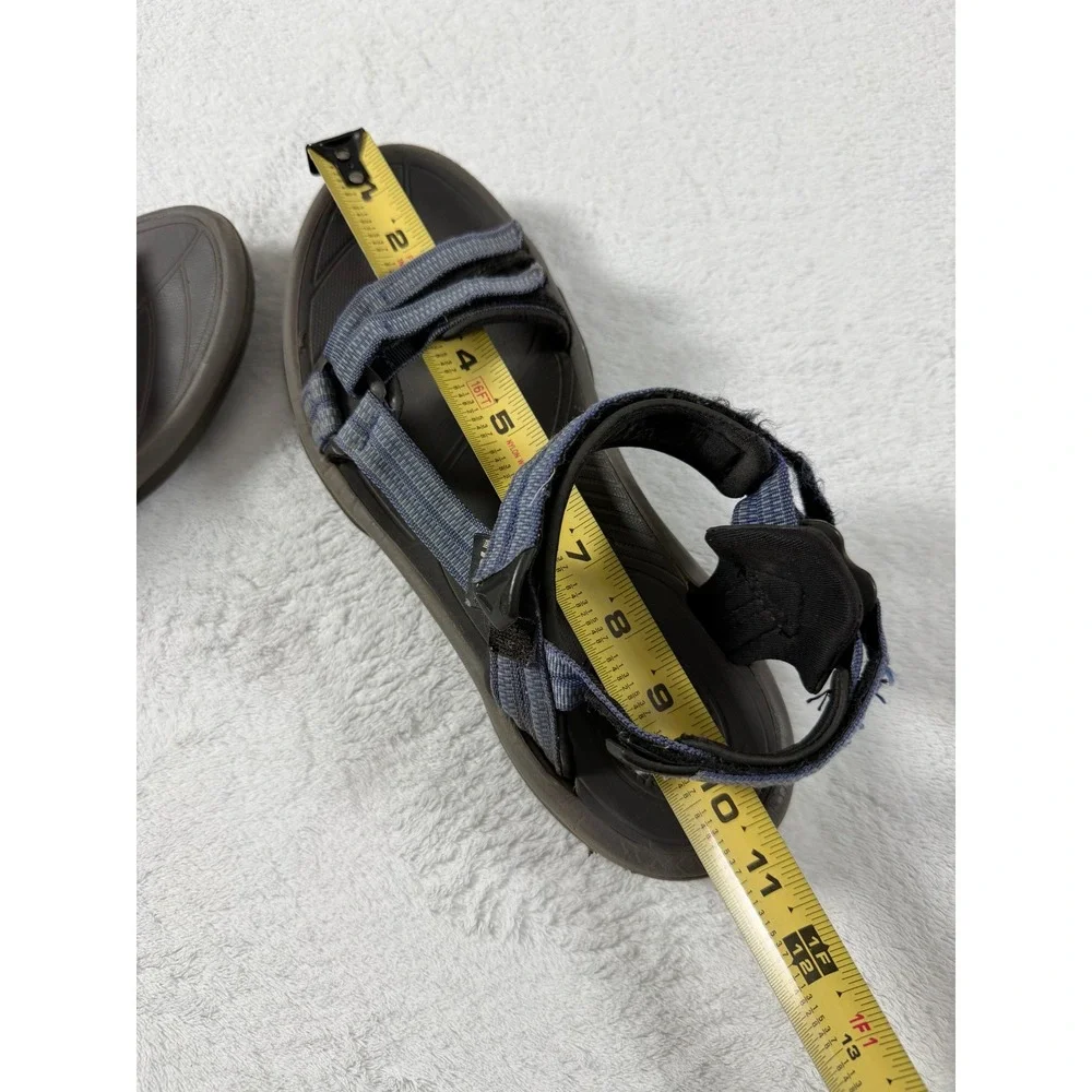 Teva Women's Terra Fi Lite Blue Grey Hiking Sandals Shoc Pad Strappy Outdoor